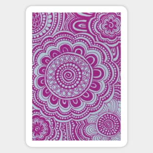 Pink Anemone Flowers Sticker